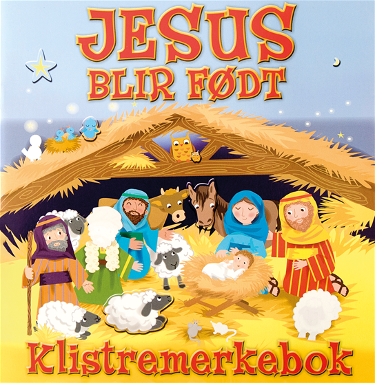 Jesus blir født Klistremerkebok