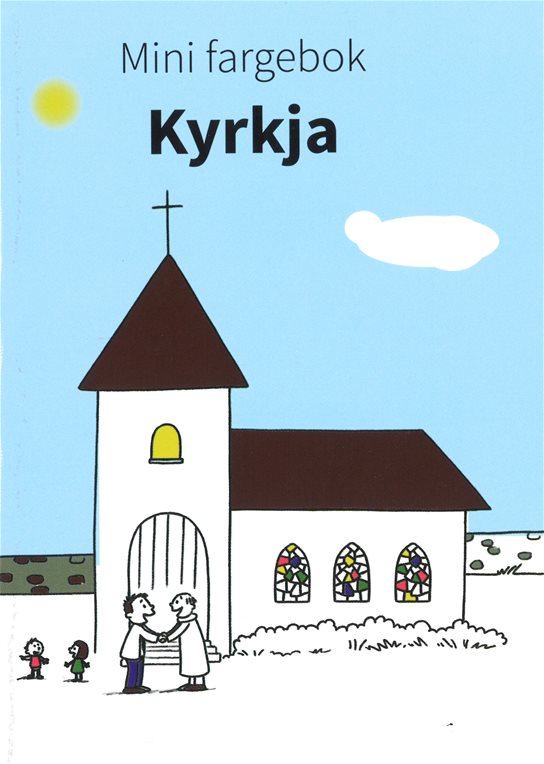 Mini fargebok Kyrkja (nyn)